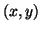 $(x,y)$